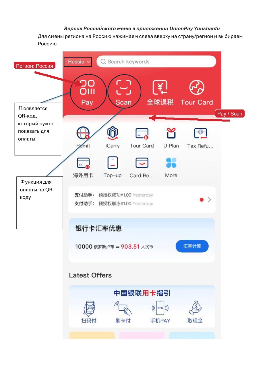 Российское меню и QR
